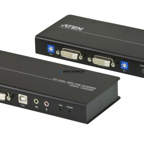 Aten USB Dual View DVI KVM Extender w/Audio and (CE604-AT-G)