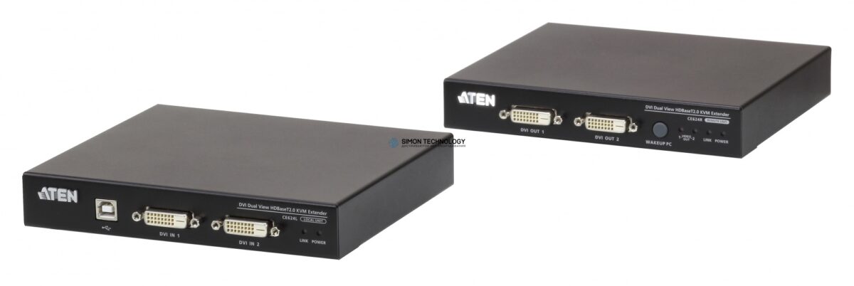 Aten DVI Dual View HDBaseT 2.0 KVM Extender (CE624-AT-G)