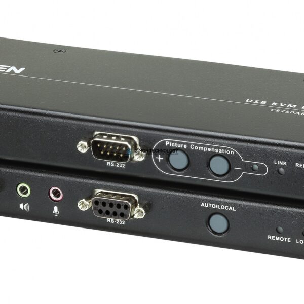 Aten USB VGA KVM Extender w/AudioÂµand RS-232 (CE750A-AT-G)