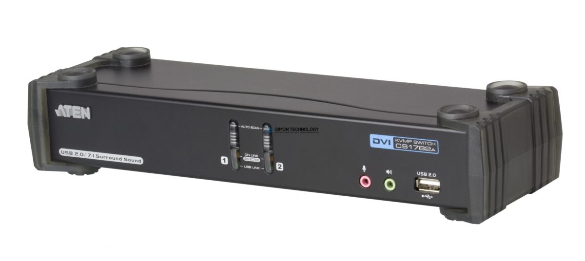 Aten 2-Port USB DVI Dual Link KVM Switch with (CS1782A-AT-G)