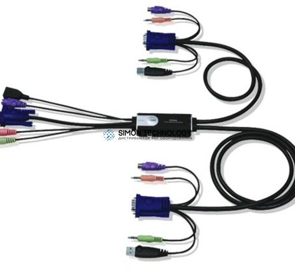 Aten 2-Port Hybrid (PS/2 keyboard USB mouse) VGA (CS52A-AT)