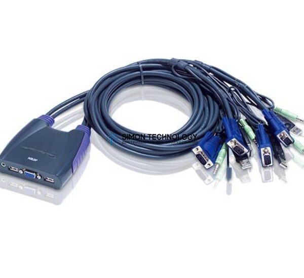 Aten 4-Port USB VGA KVM Switch w/Audio (CS64US-AT)