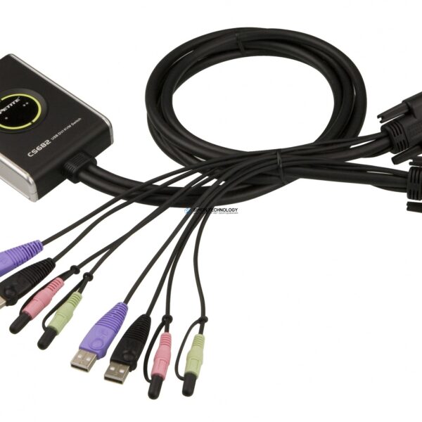 Aten 2-Port USB DVI KVM Switch w/Audio (CS682-AT)