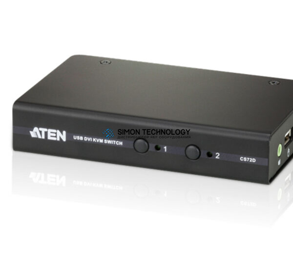 Aten 2-Port USB DVI KVM (KVM Cables included) (CS72D-AT)