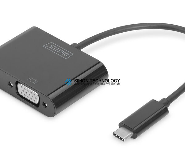 Адаптер Digitus Digitus USB Type C to VGA Adapter Full HD 1080p + (DA-70857)