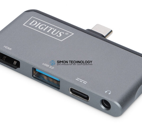 Digitus Digitus USB-CÂµ mobile docking st on. 4x ports (DA-70883)