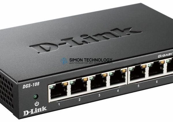 D-Link D-Link 8-Port Gigabit Ethernet Switch (DGS-108/E)