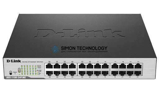 D-Link D-LINK DGS-1100 SERIES SMART MANAGED 24-PORT GIGABIT SWITCH (DGS-1100-24P)