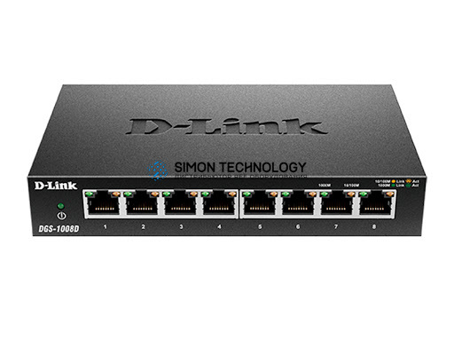 D-Link D-Link DGS 1008D - switch - 8 ports - unmanaged (DGS1008D/E)