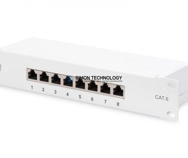 Digitus Cat6. Class E PatchPanel. Shielded Black RAL 7035 (DN-91608S-G)
