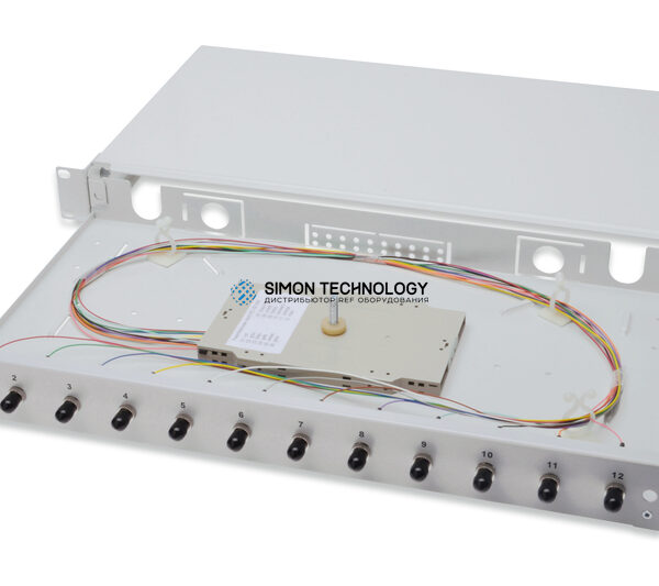 Digitus Fiber Optic Sliding Splice Box. 1U. Equipped 12x S (DN-96310/3)