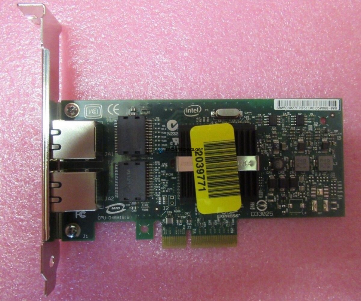Сетевая карта Intel INTEL PRO/1000 PT DUAL PORT PCI-E CARD - LOW PROF BRKT (EXPI9402PTBLK-LP)