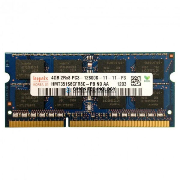 Оперативная память Hynix HYNIX 4GB (1*4GB) 2RX8 PC3-12800S DDR3-1600MHZ SODIMM (HMT351S6CFR8C-PB)