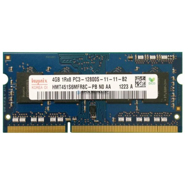 Оперативная память Hynix HYNIX 4GB (1*4GB) 1RX8 PC3-12800S DDR3-1600MHZ 1.5V SODIMM (HMT451S6AFR8C-PB)