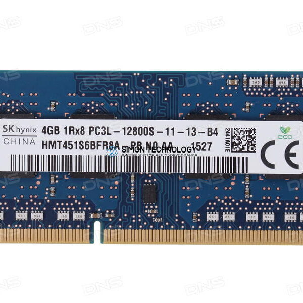 Оперативная память Hynix HYNIX 4GB (1*4GB) 1RX8 PC3L-12800S DDR3-1600MHZ SODIMM (HMT451S6BFR8A-PB)