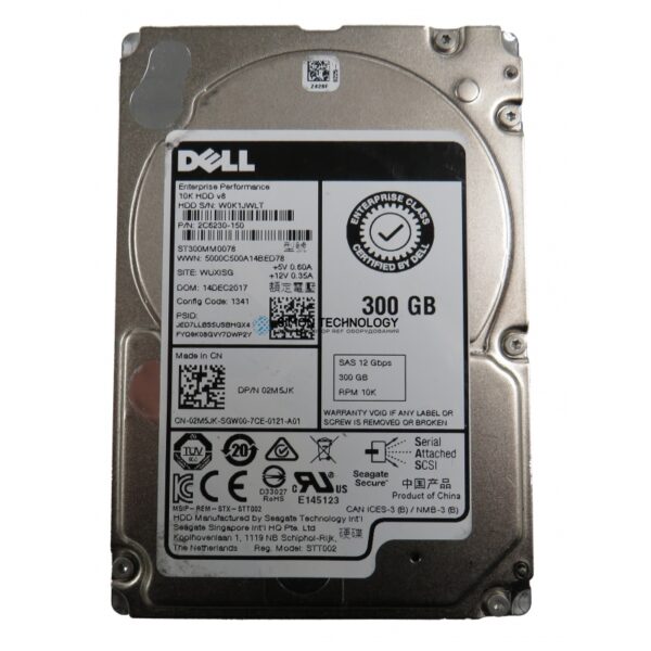 Dell DELL 300GB 10K 12Gbps 2.5" SAS HDD (HUC101830CSS)