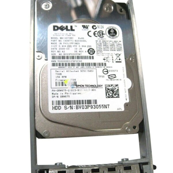 Dell DELL 73GB 15K SAS 2.5 HDD (HUC151473CSS600-DELL)