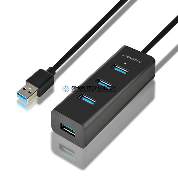 AXAGON 4x USB3.0 Charging Hub 1.2m Cable. MicroUSB (HUE-S2BL)