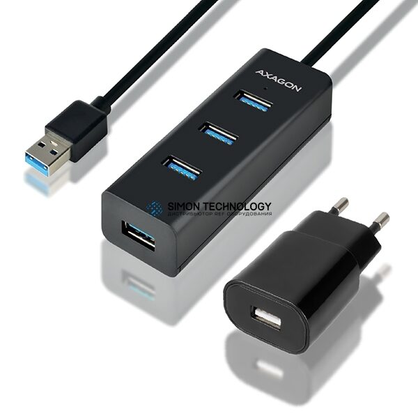 AXAGON 4x USB3.0 Charging Hub 1.2m Cable. MicroUSB (HUE-S2BP)