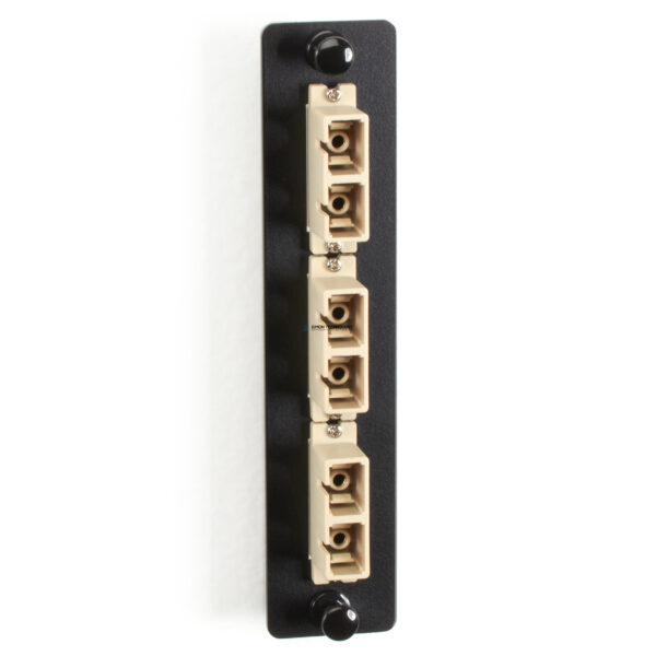 Адаптер Black Box Fiber Adapter Panels - Bronze 3 Duplex SC Beige (JPM451B)