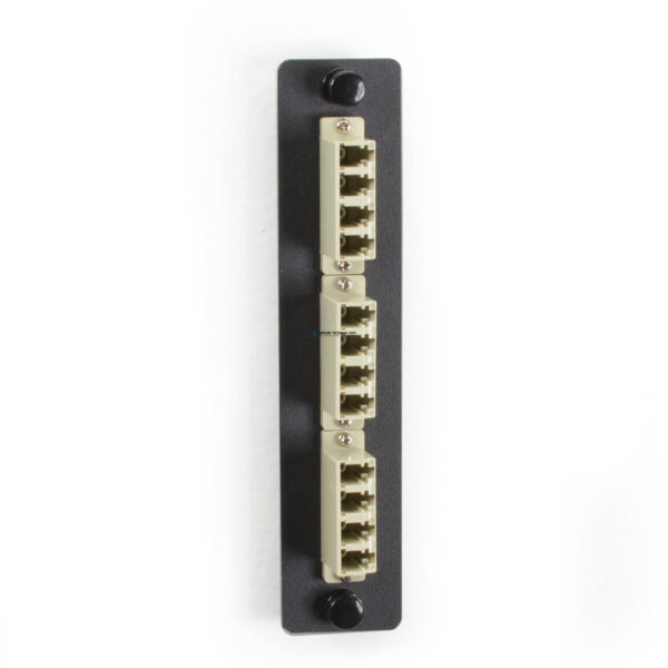 Адаптер Black Box Fiber Adapter Panels - Bronze 6 Duplex LC Beige (JPM455B-R2)