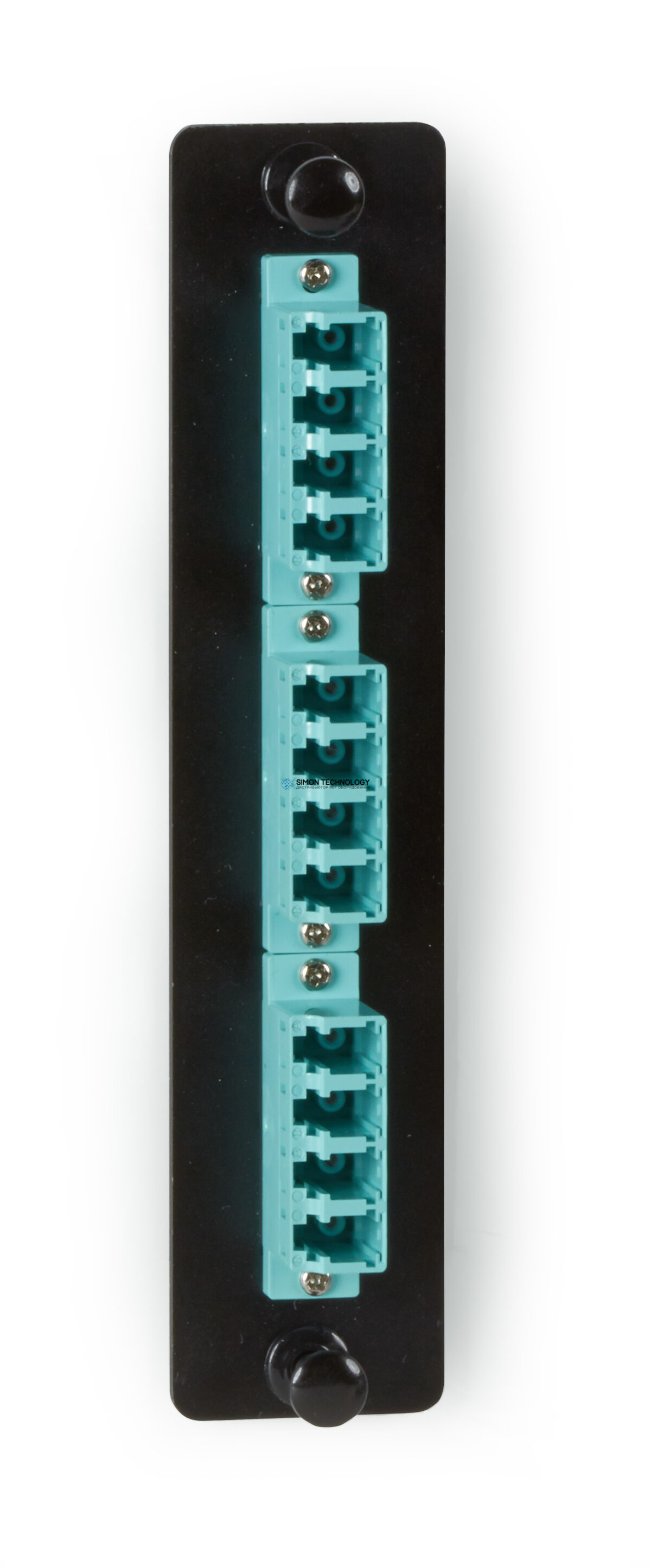 Адаптер Black Box Fiber Adapter Panels - Ceramic 6 Duplex LC Aqua (JPM456C)