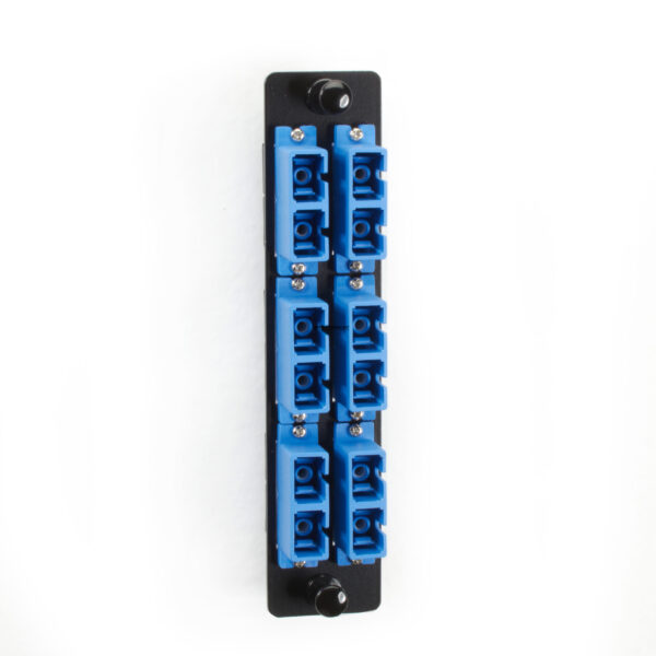 Адаптер Black Box Fiber Adapter Panels - Ceramic 6 Duplex SC Blue (JPM461C)