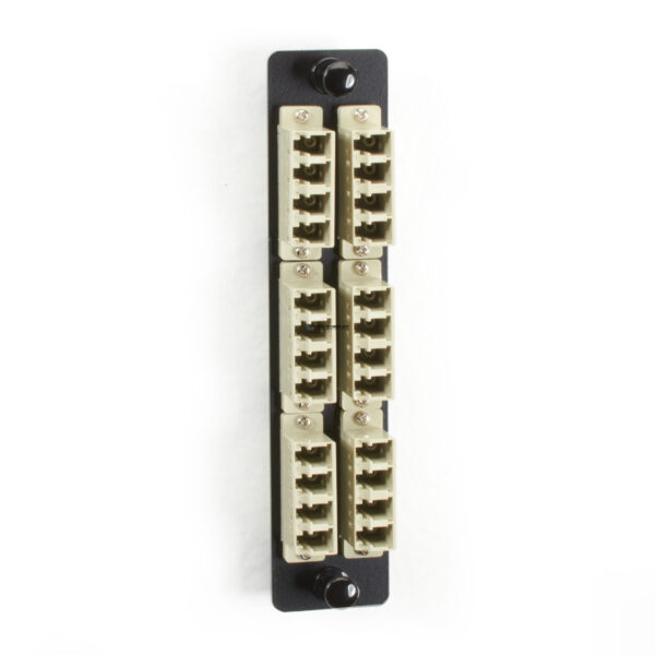 Адаптер Black Box Fiber Adapter Panels - Bronze 12 Duplex LC Beige (JPM467B-R2)