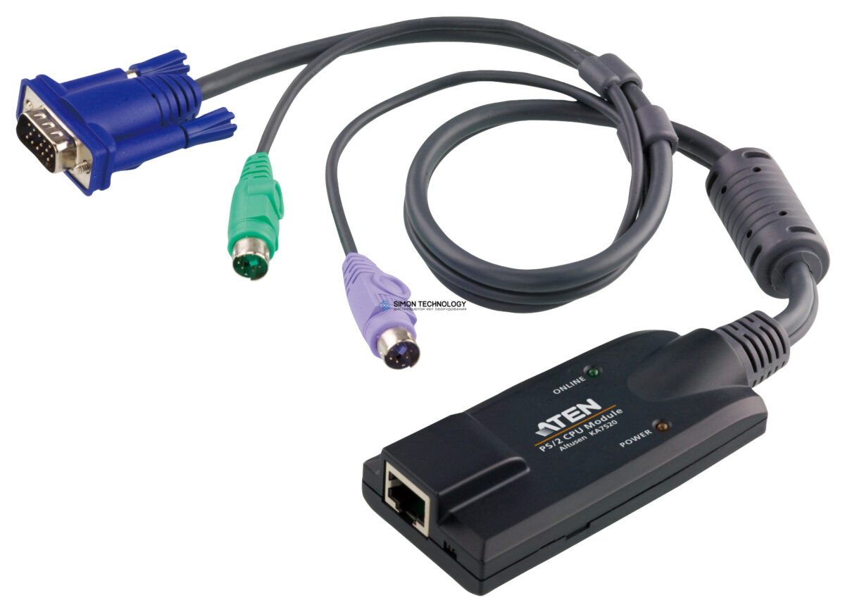 Адаптер Aten Aten PS/2 - VGA to Cat5e/6 KVM Adapter Cable (CPU (KA7520-AX)