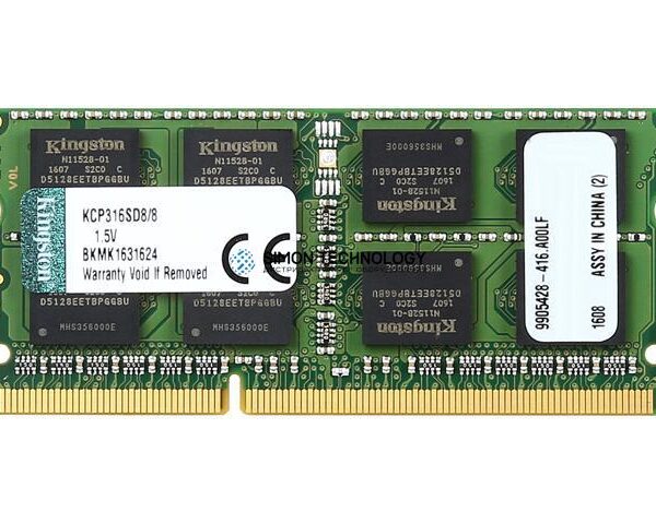 Оперативная память Kingston KINGSTON 8GB (1*8GB) 2RX8 PC3-12800S DDR3-1600MHZ 1.5V SODIMM (KCP316SD8/8)