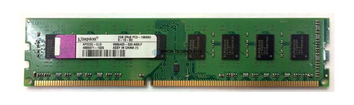 Оперативная память Kingston KINGSTON 2GB (1*2GB) 2RX8 PC3-10600U DDR3-1333MHZ MEM KIT (KP223C-ELD)