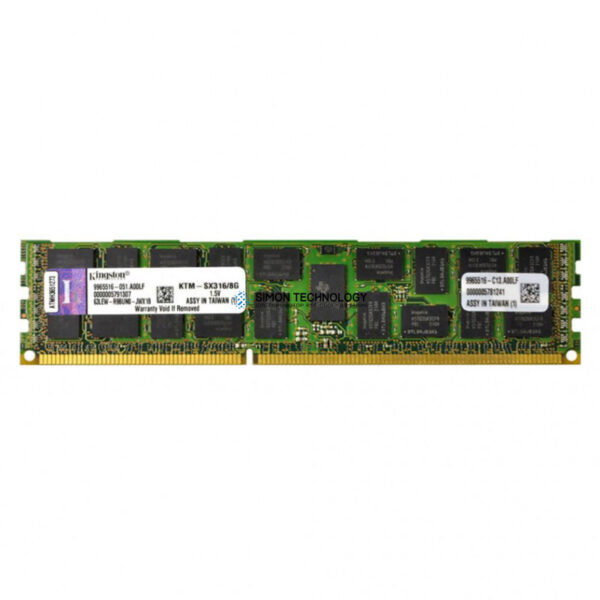 Оперативная память Kingston KINGSTON 8GB (1X8GB) PC3L-12800R DDR3 1RX4 MEMORY KIT (KTD-PE316LV/8G)
