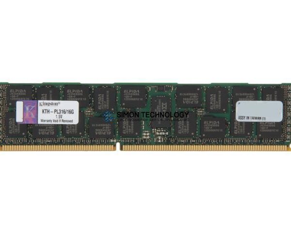 Оперативная память Kingston KINGSTON 16GB (1*16GB) 2RX4 PC3-12800R DDR3-1600MHZ 1.5V RDIMM (KTH-PL316/16G)