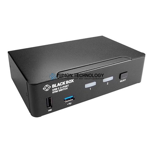Black Box Black Box 4K60 USB-C 2Port DP KVM Switch USB Audio (KVMC4K-2P)