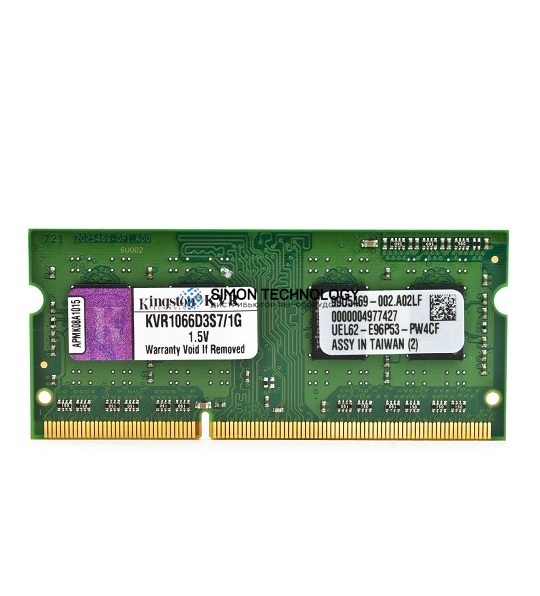 Оперативная память Kingston KINGSTON 1GB (1*1GB) 2RX8 PC3-8500S DDR3-1066MHZ 1.5V SODIMM (KVR1066D3S7/1G)