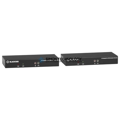 Black Box KVX Series Fiber KVM Extender SH TX+RX (KVXLCDPF-100-SFPBUN2)