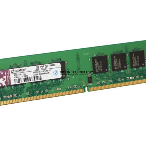 Оперативная память Kingston KINGSTON 2GB (1*2GB) 2RX8 PC2-6400U DDR2-800MHZ RDIMM (KYG410-ELF)