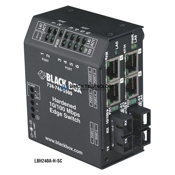 Black Box DrX 100 Edge Switch Extreme - 24 VDC (LBH240A-P-SSC-24)