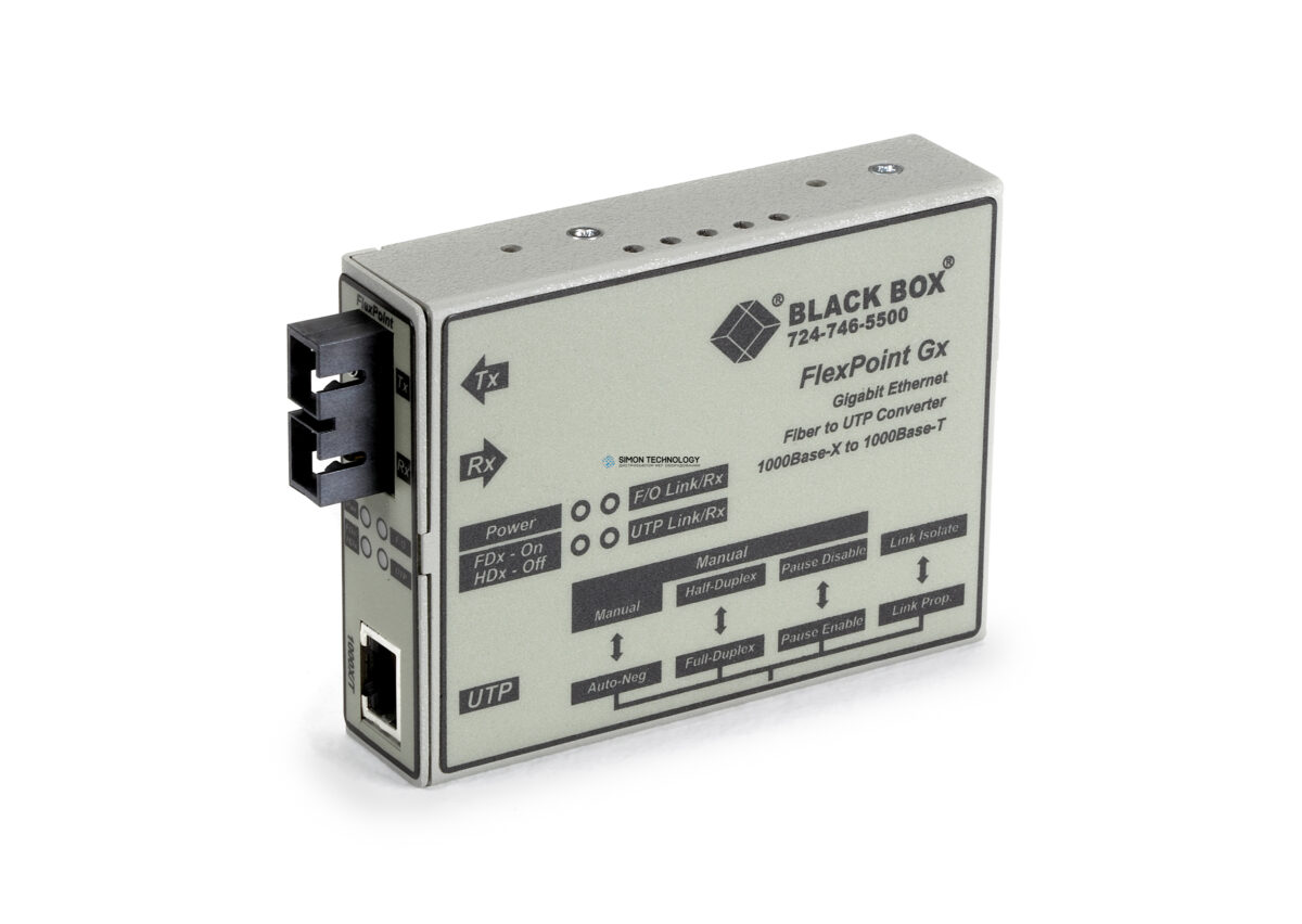 Адаптер Black Box Black Box FLEXPOINT GX. Gigabit Media ConVerter (LMC1004A-R3)
