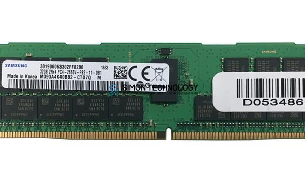 Оперативная память Samsung ORTIAL 32GB (1*32GB) 2RX4 PC4-21300V-R DDR4-2666MHZ RDIMM (M393A4K40BB2-CTD-OT)
