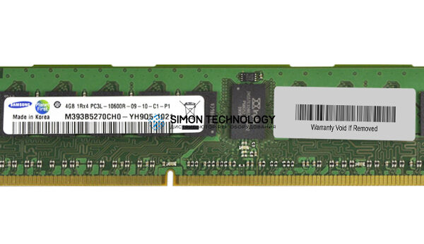 Оперативная память Samsung SAMSUNG 4GB (1*4GB) 1RX4 PC3L-10600R-9 DDR3-1333MHZ MEM KIT (M393B5270CH0-YH9)