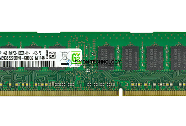Оперативная память Samsung SAMSUNG 4GB (1*4GB) 1RX4 PC3-10600R-09 DDR3-1333MHZ MEMORY DIMM (M393B5270DH0-CH9)