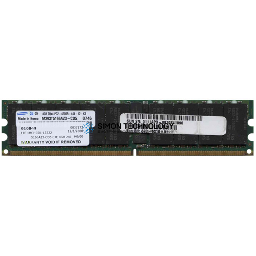 Оперативная память Samsung SAMSUNG 4GB 2RX4 PC2-4200R MEMORY DIMM (M393T5166AZ3-CD5)