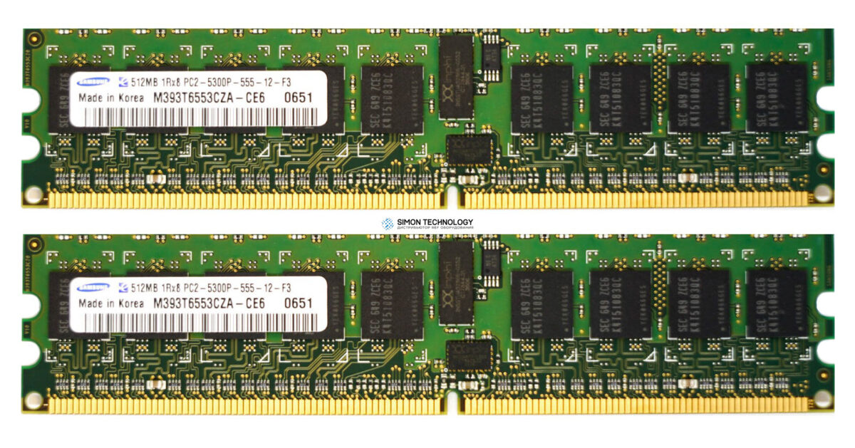 Оперативная память Samsung SAMSUNG 2GB (2X1GB) DDR2 PC2-5300 FB MEMORY KIT (M395T2953EZ4-CE6)