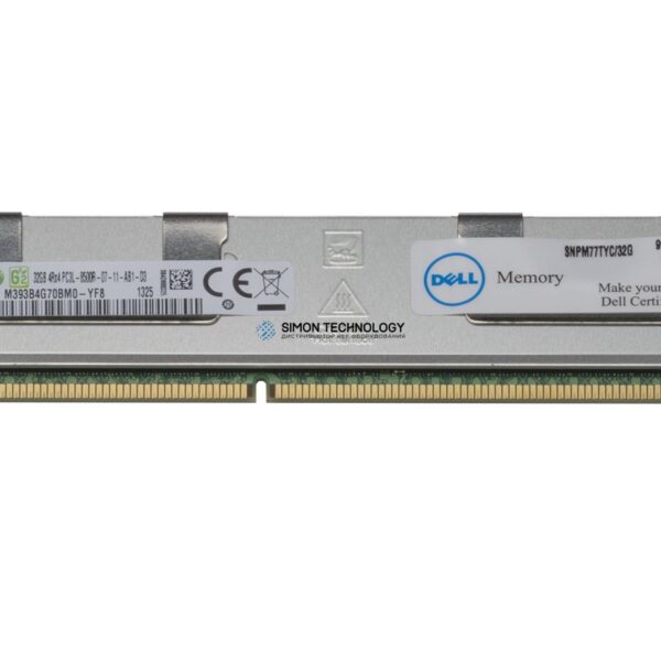 Оперативная память Dell ORTIAL 32GB (1*32GB) PC3L-8500R 4RX4 1.5V MEMORY MODULE (M77TY-OT)