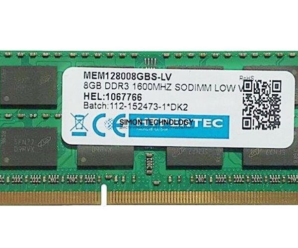 Оперативная память Hypertec 8GB (1*8GB) PC3L-12800S DDR3-1600MHZ SODIMM (MEM128008GBS-LV-PHS)