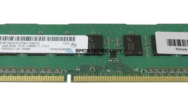 Оперативная память Micron MICRON 8GB (1*8GB) 2RX8 PC3L-12800E DDR3-1600MHZ VLP MEMORY (MT18KDF1G72AZ-1G6)