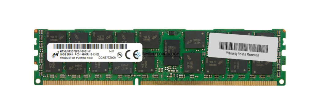 Оперативная память Micron Micron DDR3-RAM 16GB PC3-14900R ECC 2R — (MT36JSF2G72PZ-1G9)