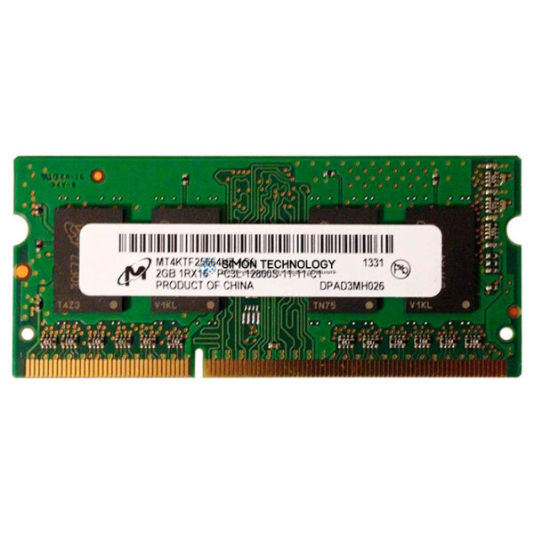 Оперативная память Micron MICRON 2GB 1RX16 PC3L-12800S SODIMM (MT4KTF25664HZ-1G6)