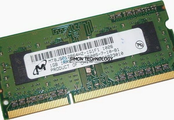 Оперативная память Micron MICRON 1GB DDR3 PC3-8500S MEMORY MODULE SODIMM (MT8JSF12864HZ-1G1F1)